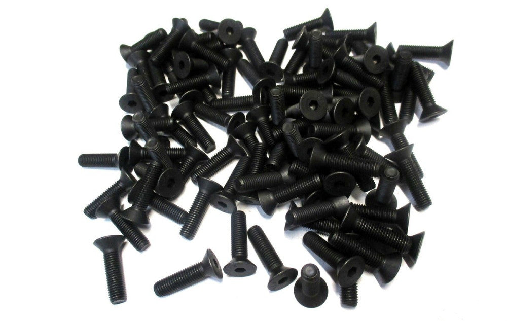 Brighton (211129) 1/4-28 UNF 1" OAL 5/32 Hex Socket 82° Flat Cap Screw - 100 QTY