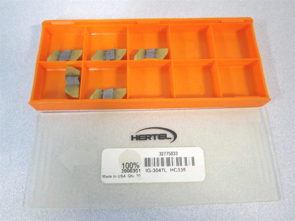 (3000301) IG3047L HC335 Carbide TiN Finish LH Grooving Insert - Pack of 5 