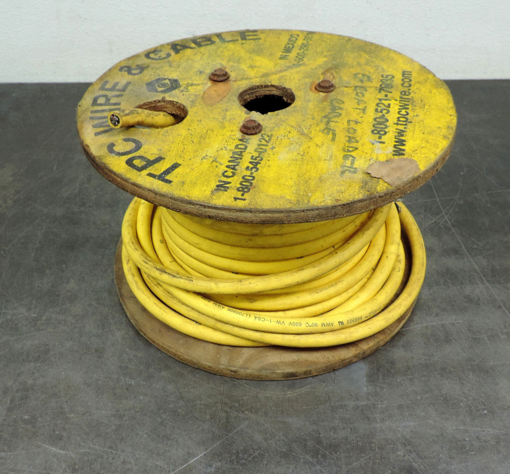 Trexonics TPC Wire & Cable 68303 E-Coat Loader Cable 600V Partial Spool 12.6 lbs