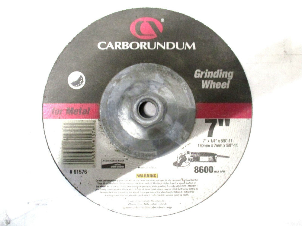Carborundum (61576) 7 x 1/4 x 5/8-11 A/O Depressed Center Grinding Wheel - 3 PC