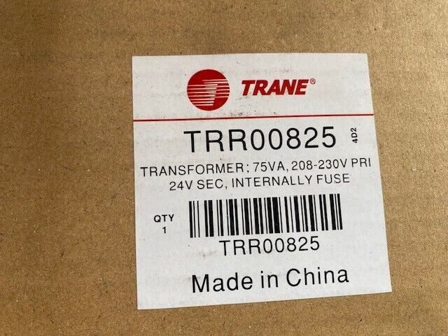 Trane Transformer 75Va 208-230 TRR00825 (NEW)