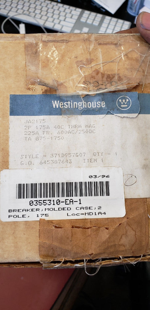OEM JA2175 Westinghouse Circuit Breaker NIB BOX IS OPENED  ( F2-3B)