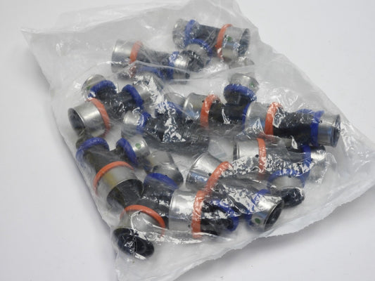 (10pcs) Viega PureFlow 1 in. x 3/4 in. x 3/4 in. Press Polymer Reducing Tee Fitt