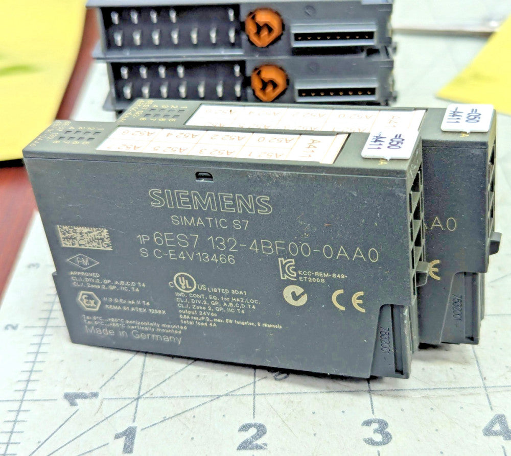2 Pack Siemens 6ES7132-4BF00-0AA0 ET200S, ELEcTRONIc Module, 8DI DC 24V [Z3B7]#5