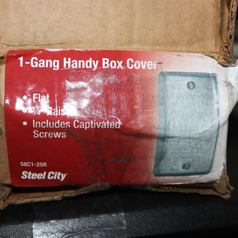 Thomas & Betts Handy Box Cover Steel Blank 4"