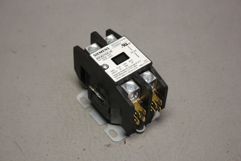UNUSED SIEMENS 45GG10AJA DEFINITE PURPOSE CONTACTOR