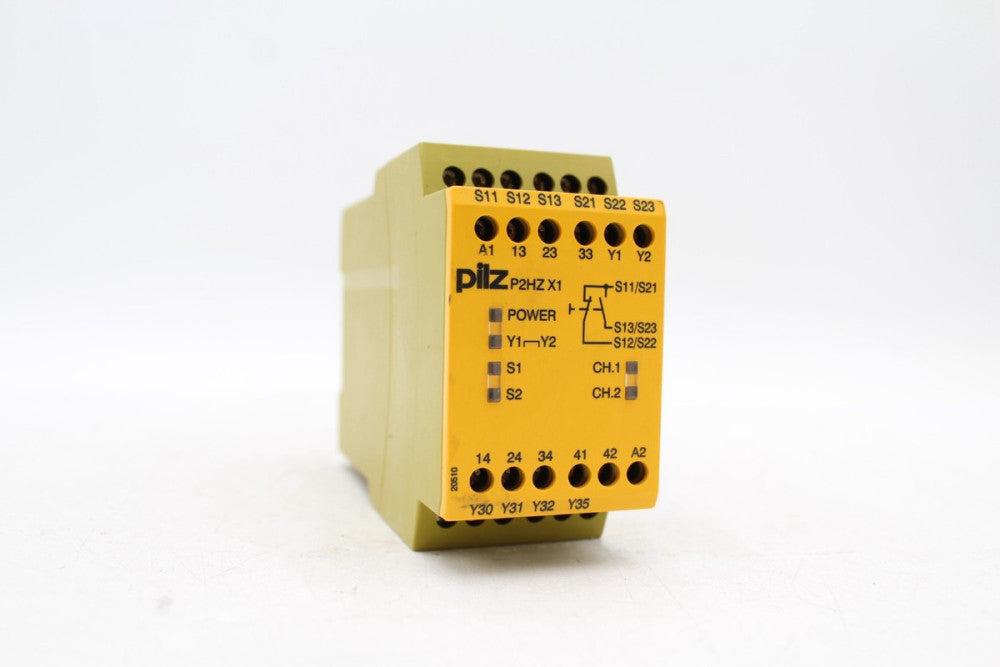 Pilz P2HZX1 24VDC 3S 10 Din Rail Mounted Safety Relay