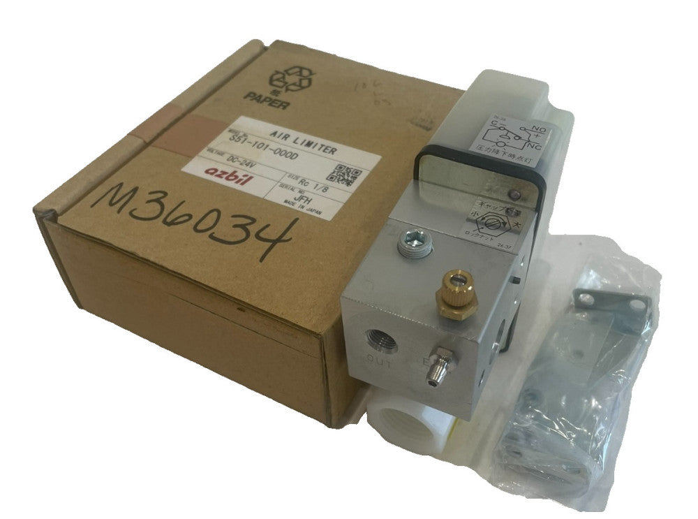 NEW AZBIL S51-101-000D AIR LIMITER DC-24V S51101000D
