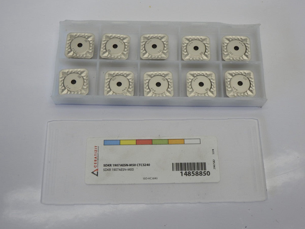 10-pk Ceratizit SDKR 1907 AESN-M50 CTC5240 Inserts #14858850