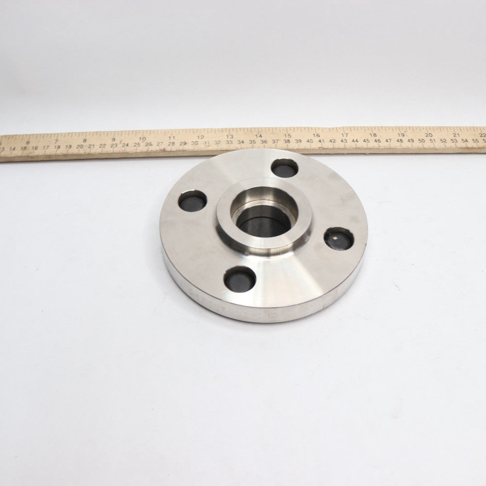 Chandan Import Raised Face Socket Weld Flange 304 SS Sch40 #300 1-1/2" 