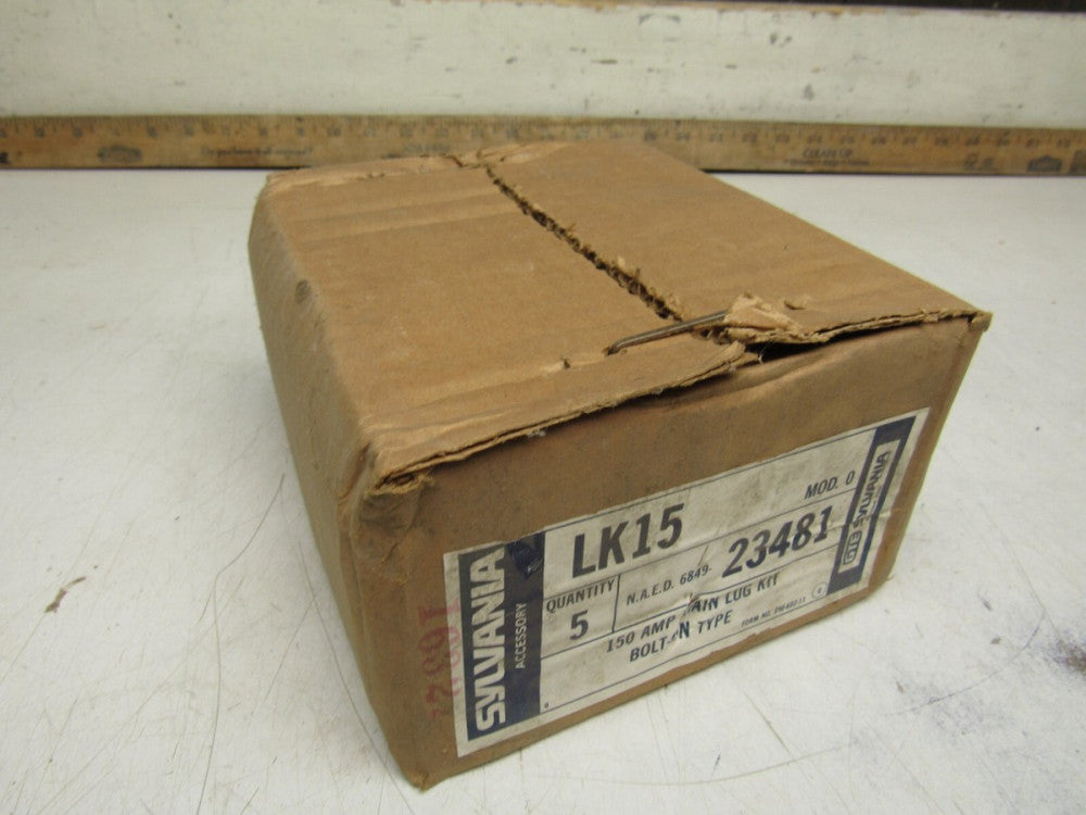 CASE OF 5QTY SYLVANIA LK15 150A MAIN LUG KIT BOLT-ON TYPE NEW IN BOX !! M/OFFER