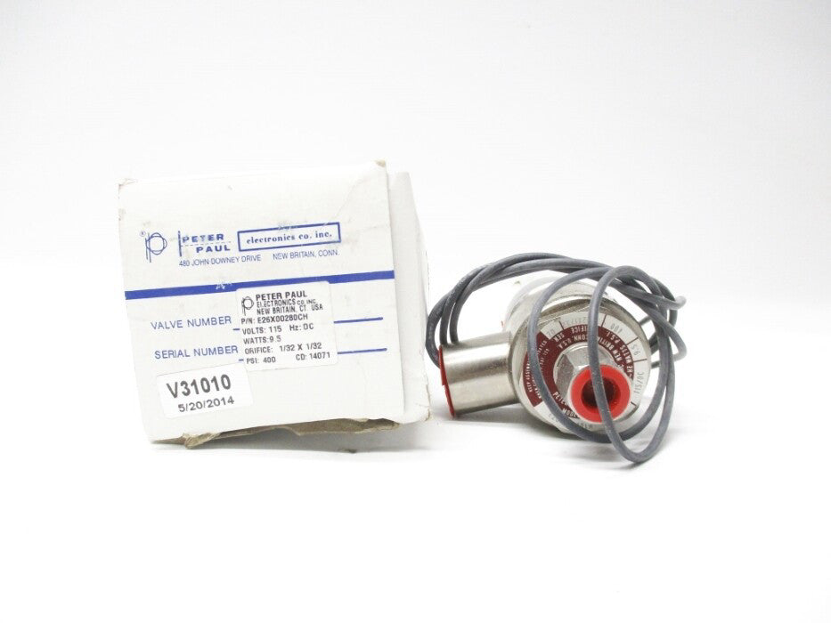 PETER PAUL E26X00280CH 115VDC 400PSI NSMP