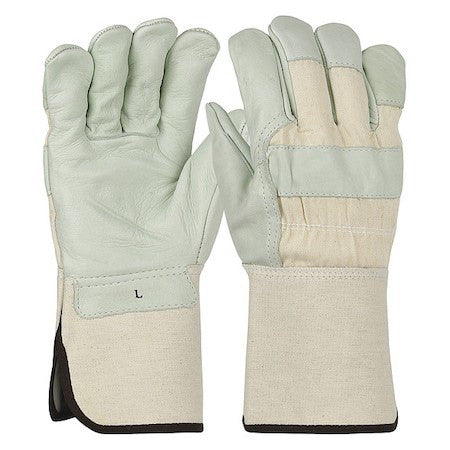 Pip 8000 Leather Gloves, Cowhide, Gauntlet Cuff, Wing Thumb, Full Finger,