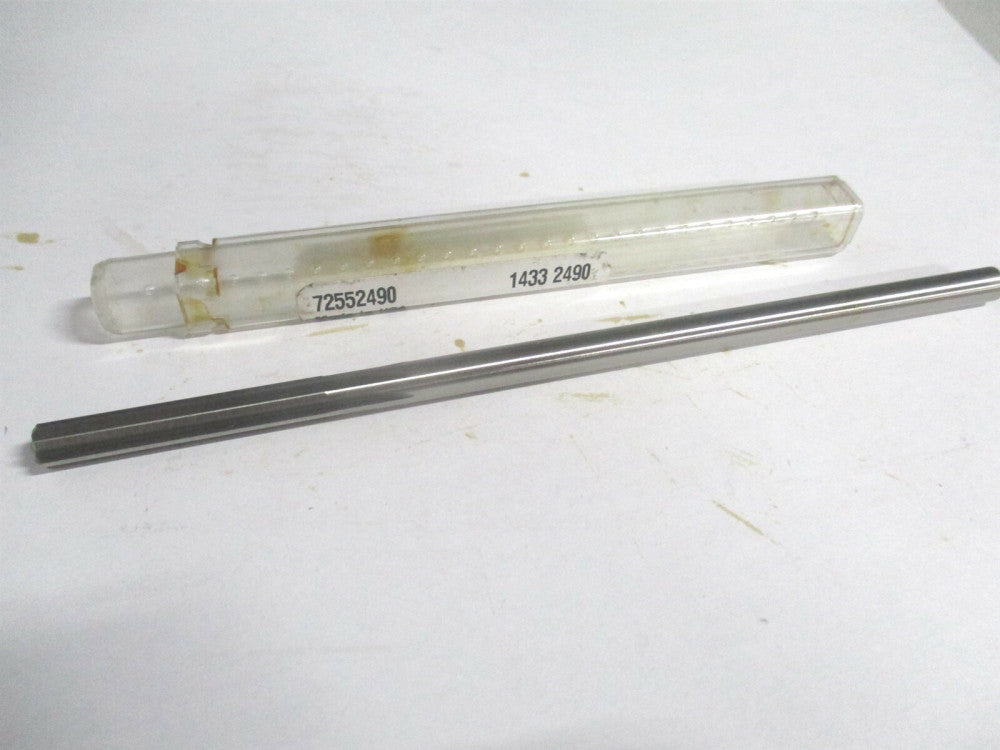 (1433-0.2490) 0.249" x 1-1/2" x 6" Straight Shank Cobalt 6-Flute Chucking Reamer