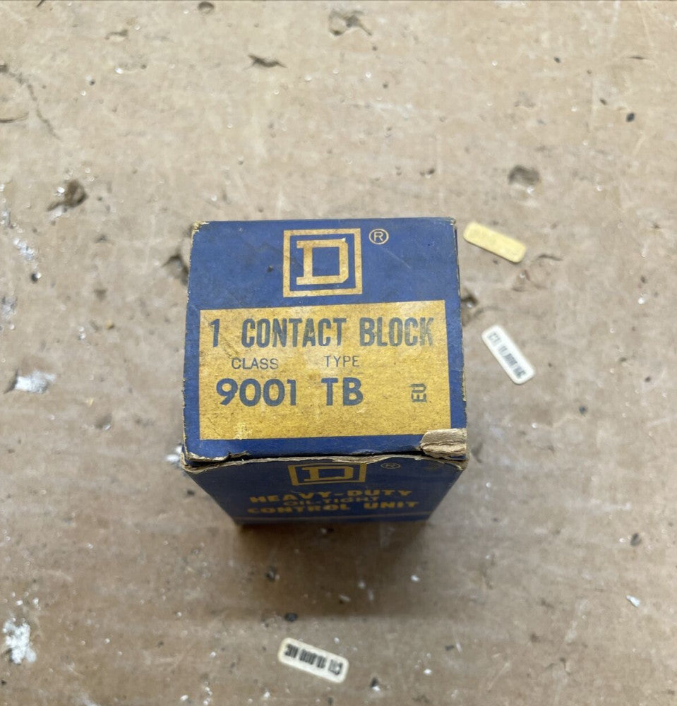 1- SQUARE D 9001 TB CONTACT BLOCK 2 NO / 2 NC FOR TYPE-T OPERATORS~NEW OLD STOCK