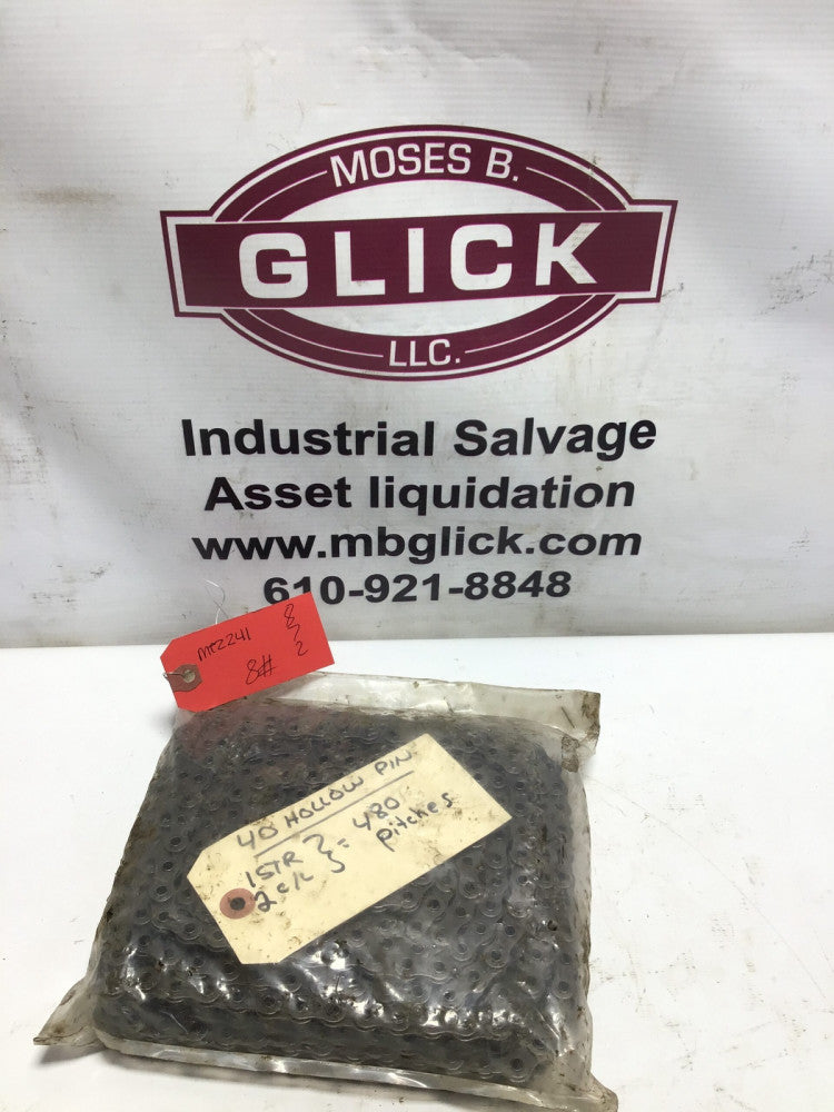 Tsubaki Chain 40 Hollow Pin 1STR-2C/C 480 Pitches