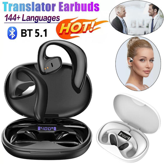3-in-1 Smart Voice Translation Earbuds 144+ Languages Real Time Translator