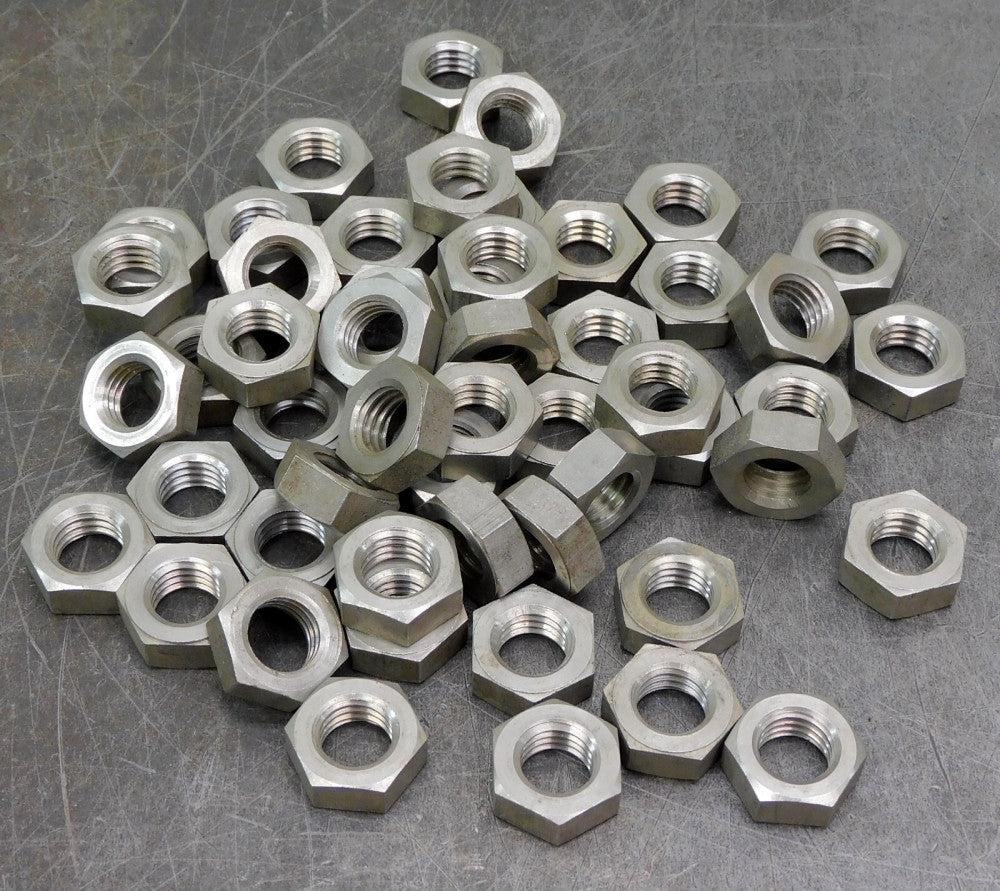 Stainless Steel SS 5/8-11 SAE Jam Nut Lot of Fifty-Two (52)