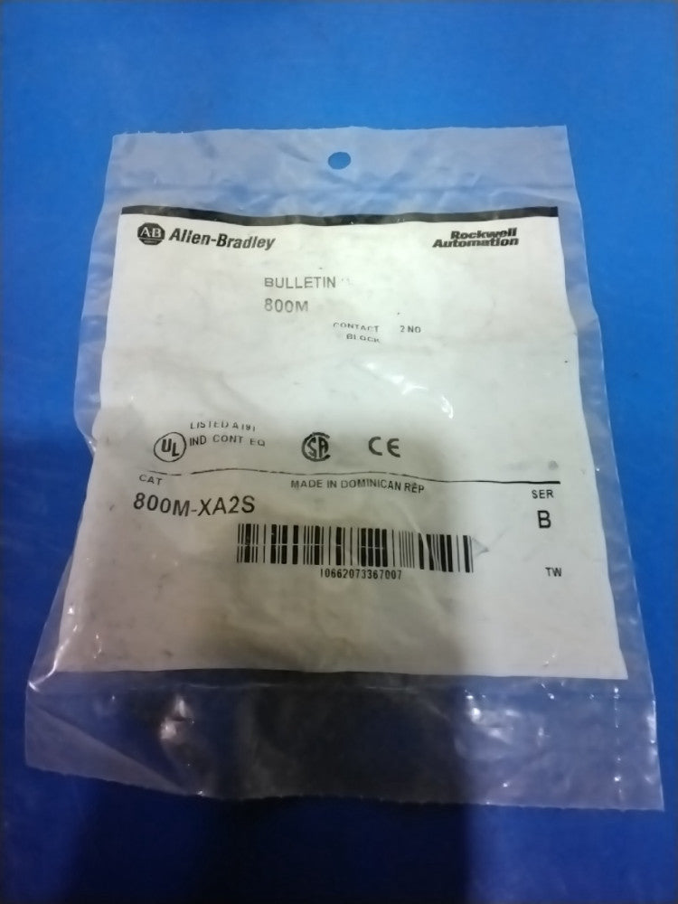 ALLEN BRADLEY 800M-XA2S SER. B CONTACT BLOCK