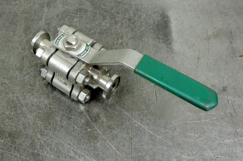 Tri Clover Ladish 1/2" CF3M Sanitary Ball Valve Stainless 0501-367