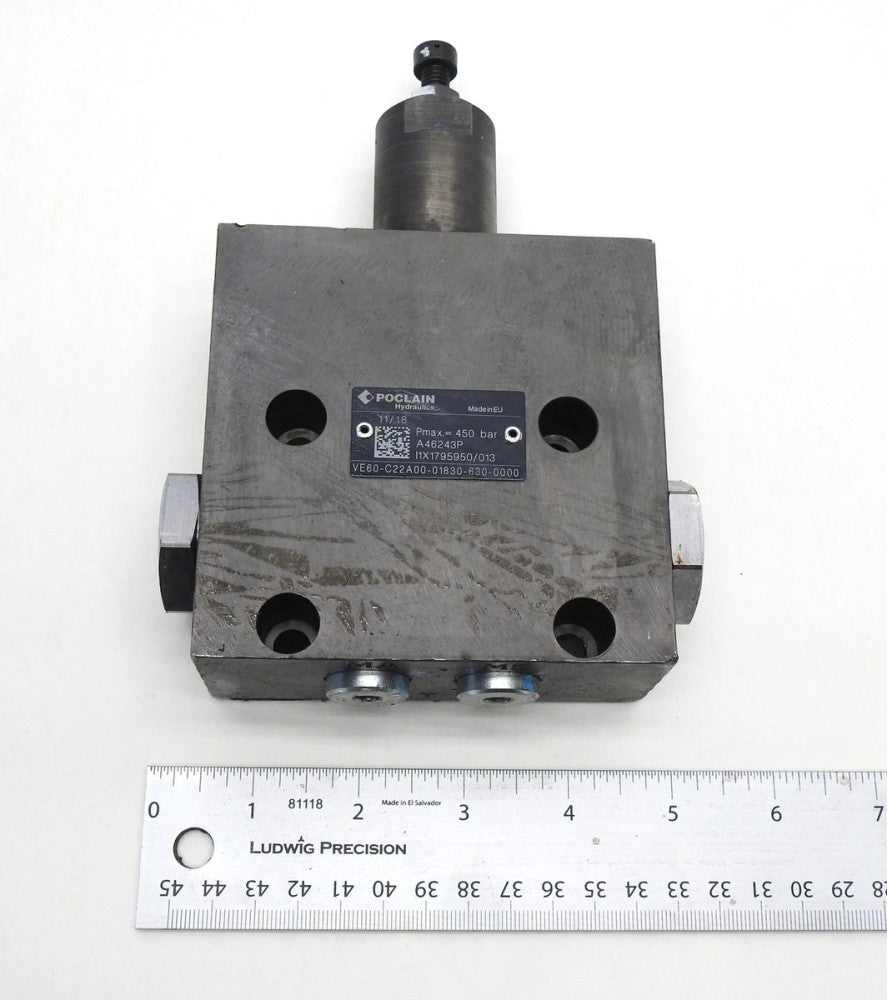 Poclain VE60-C22A00-01830-630-0000 Exchange/flushing Valve VE60 for Transmission