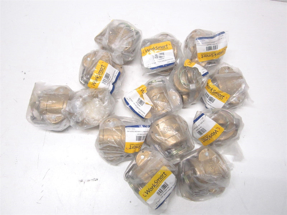 (WS-HF-CAM-041) Brass 1,000 psi Max Cam & Groove Coupling - Lot of 14 