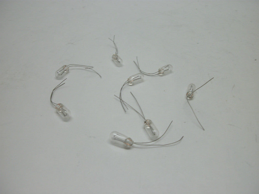 JKL 2169 MINIATURE LAMP BULBS WIRE TERMINAL BASE 2.5V .35A 0.875W (LOT OF 8) NNB