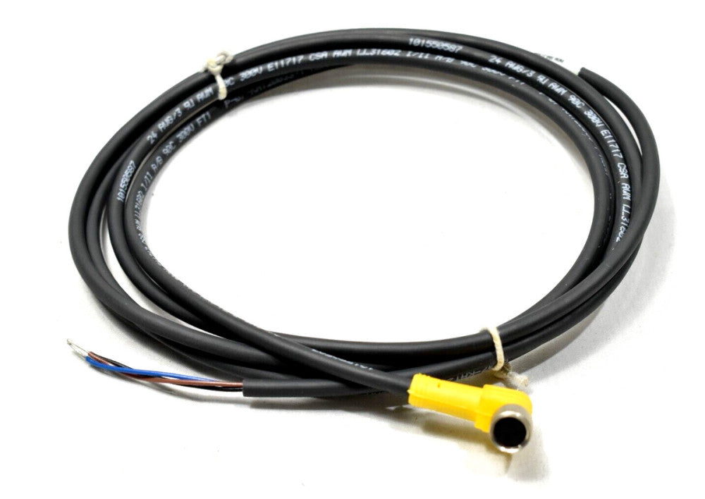 Turck PKW 3M-2/S90 Cordset, Right-Angle M8 Female to Cut-end (Out of Packaging)