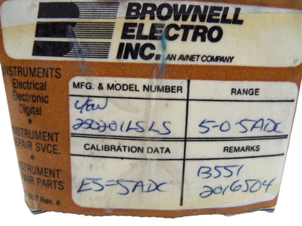 BROWELL ELECTRO INC. STOCK INSTRUMENT 250201LSLS NSMP