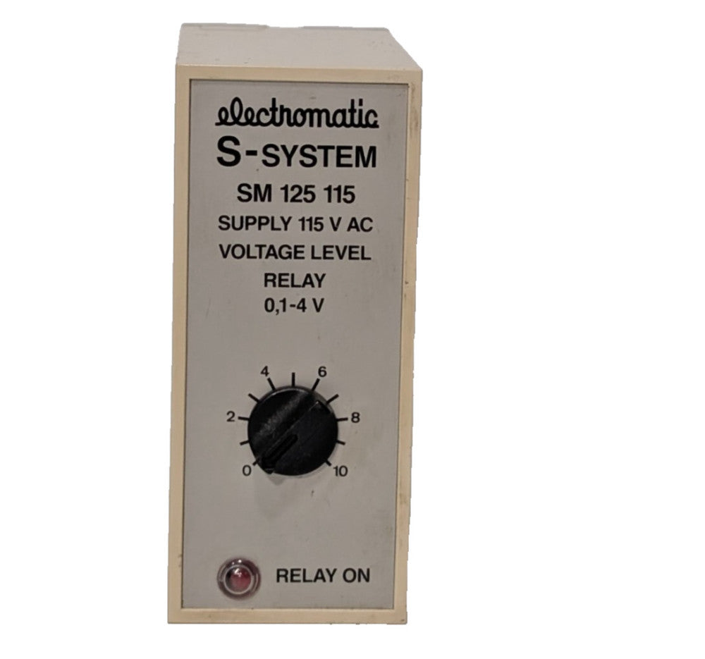 Electromatic SM-125-115 S-System, 115VAC Supply Voltage Level Relay, 45-65Hz