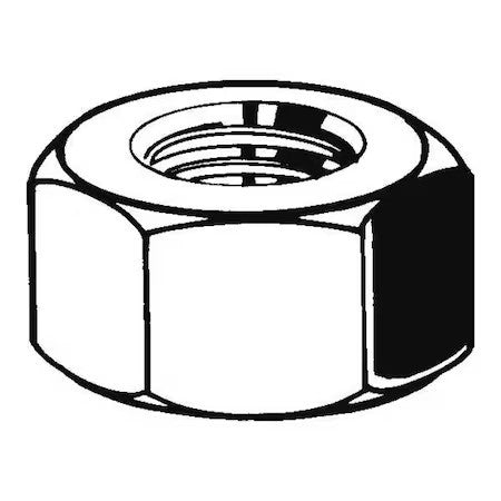 Zoro Select M01560.420.0001 Hex Nut, M42-4.50, Steel, Class 8, Hot Dipped