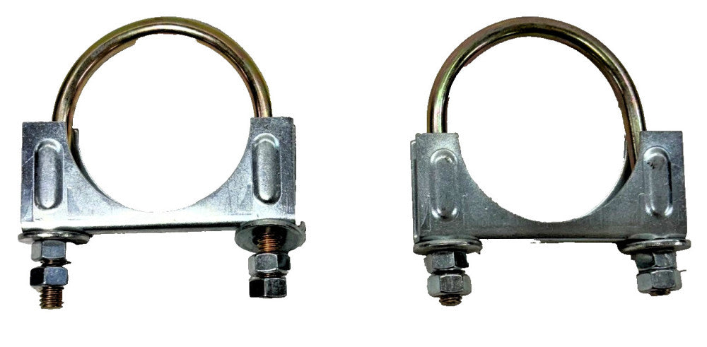 HEAVY DUTY U-BOLT MUFFLER CLAMP SIZE 2-1/4" LOT OF 2