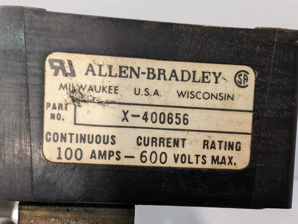 Allen Bradley X-400656 Fuse Block Holder (ONLY X400656) 100A 600 V - Free Ship