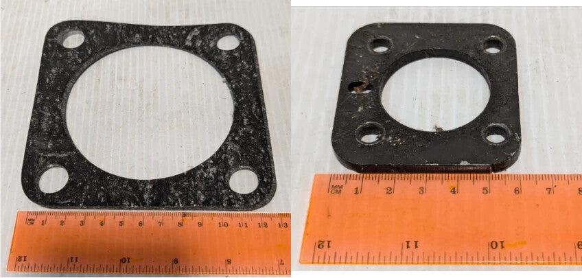 Lot of 2 Square Rubber Gaskets - See Pictures for Dimensions and Configurations