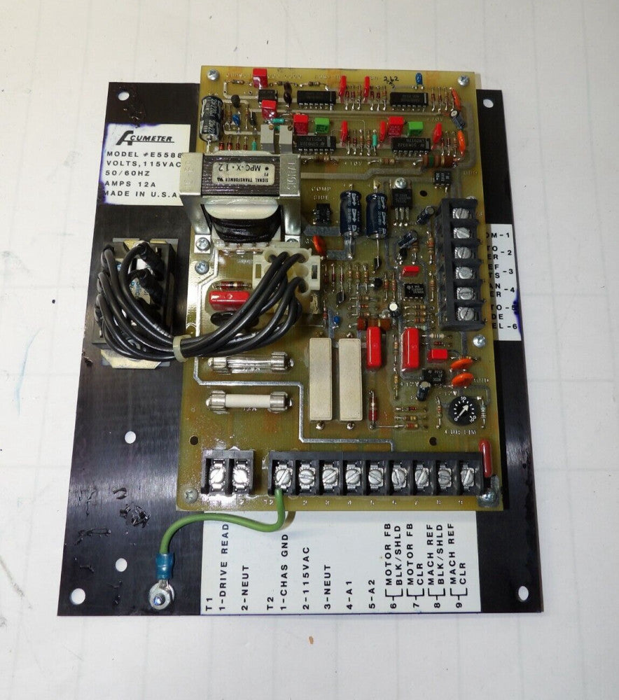 ACUMETER 115V 12AMP MOTOR CONTROL BOARD E5588