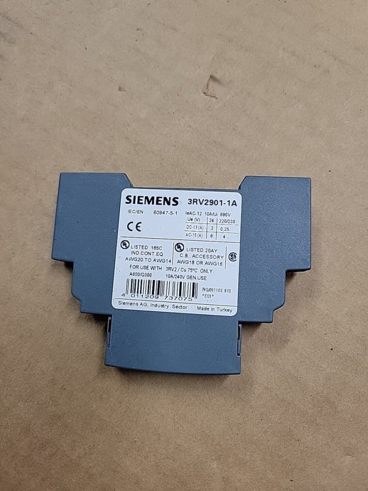 New! Siemens 3RV2901-1A 3RV29011A Auxiliary Contact Block