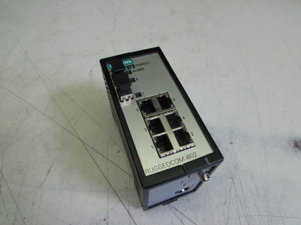 SIEMENS RUGGEDCOM i802 6GK60082AS200MU0-ZA03 MEDIA CONVERTER XLNT USED TAKEOUT