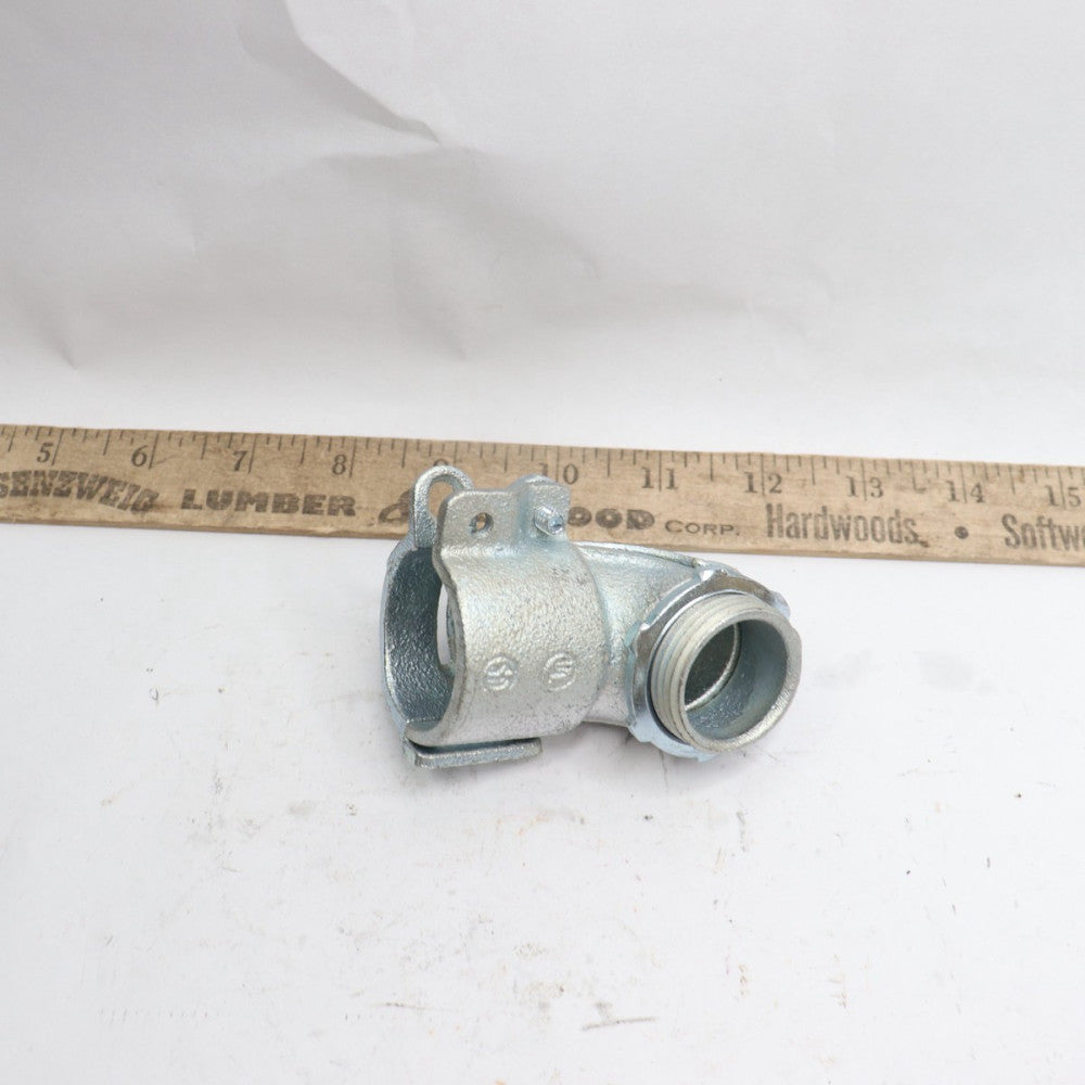 90 Degree Flexible Electrical Conduit Connector 1"