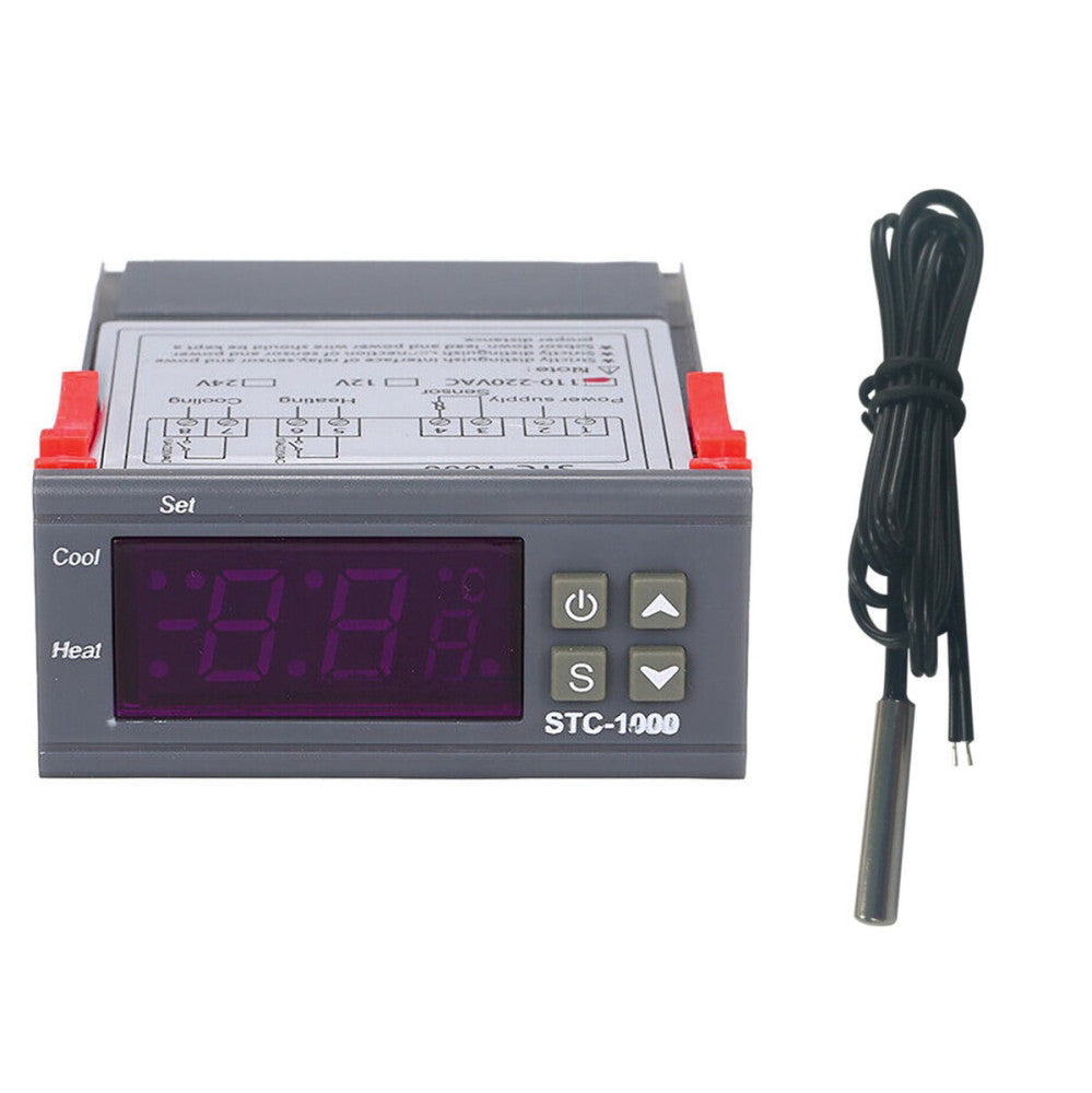 Aquarium Thermostat NTC Sensor STC-1000 Digital Temperature Controller