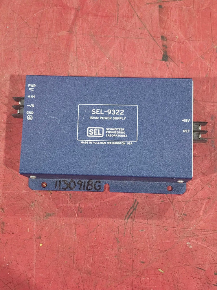USED SCHWEITZER SEL-9322 15VDC. POWER SUPPLY 93223XX