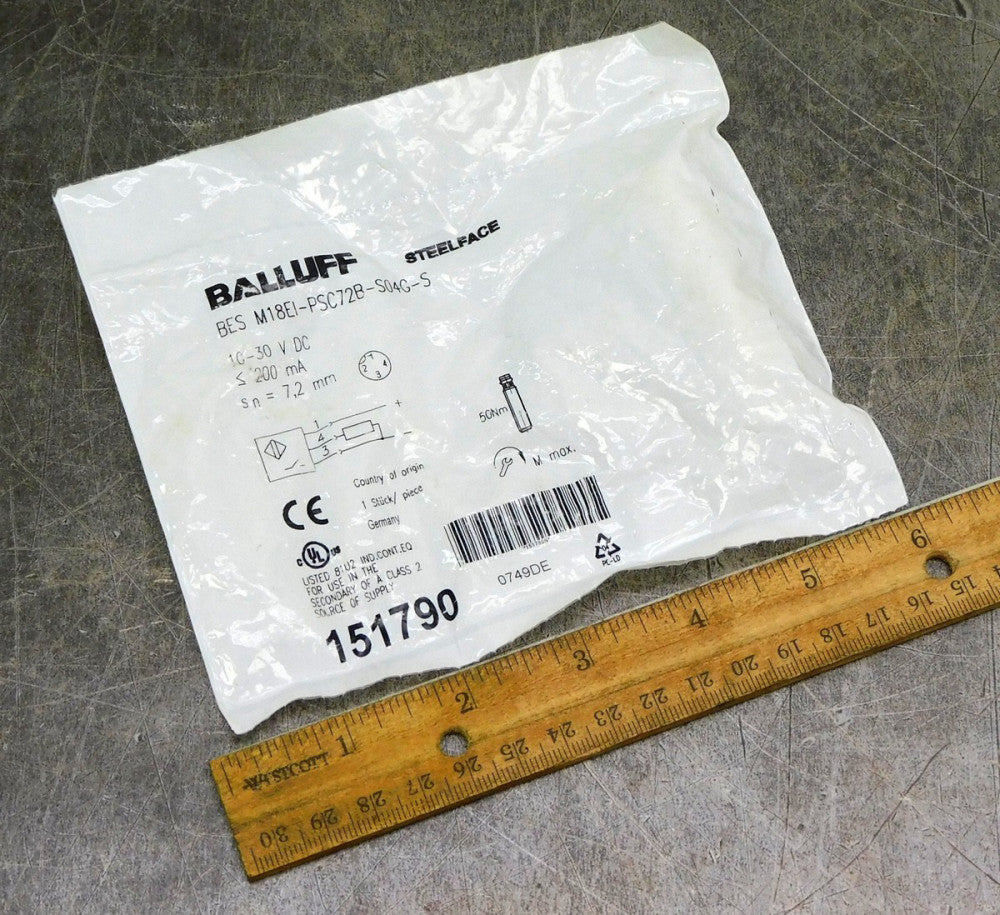 Balluff BES M18EI-PSC72B-S04G-S Inductive Proximity Switch BES02NK 30V 200mA