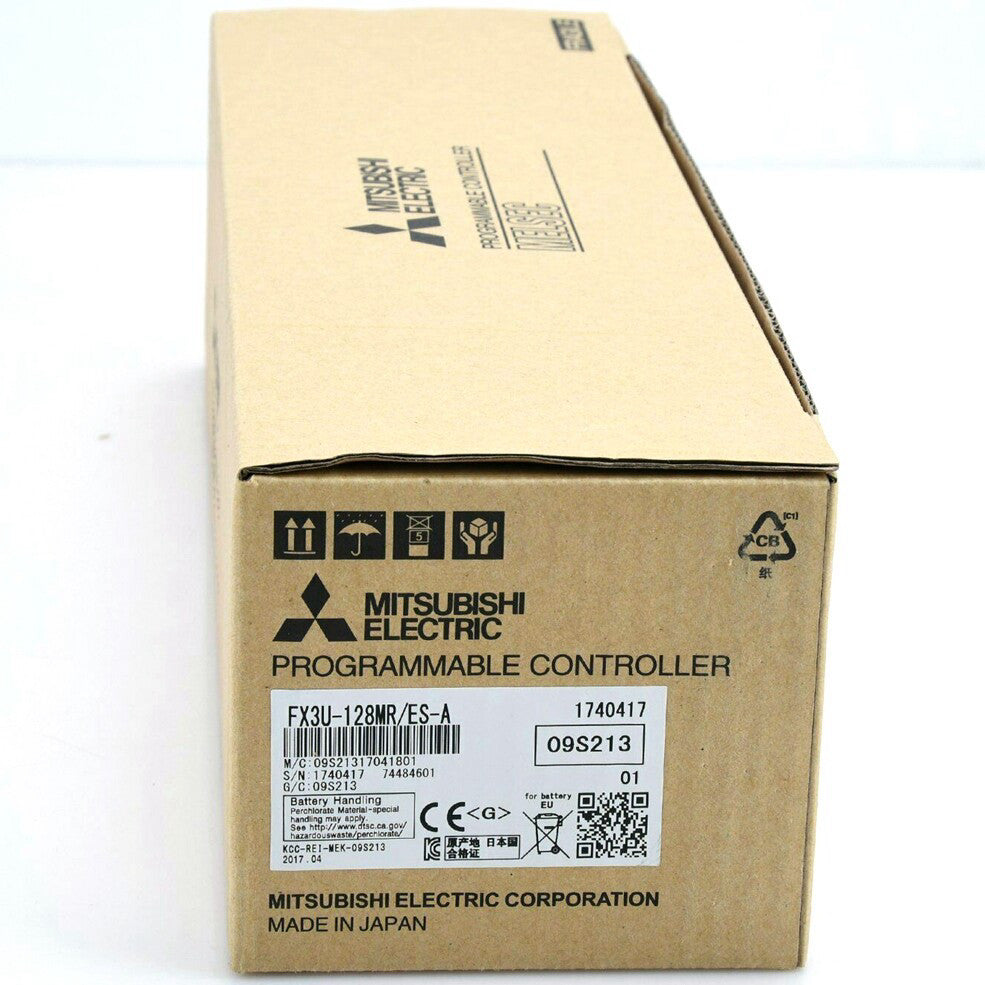 One New Mitsubishi Programmable Controller PLC FX3U-128MR/ES-A New in Box NIB 