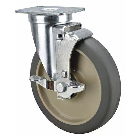 Zoro Select P12s-Rp050b-12-Wb-001 Swivel Plate Cstr W/Brke,Plate Type C