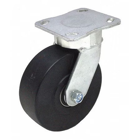 Zoro Select P25s-Nmb040k-14 Plate Caster,1750 Lb. Ld Rating,Ball