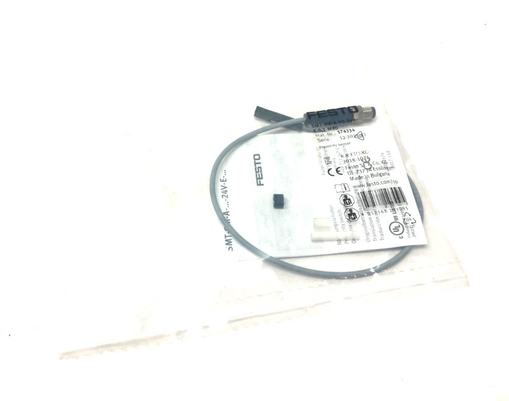 Festo SMT-8M-A-PS-24V-E-0,3-M8D Proximity Sensor M8 3-Pin PNP 574334