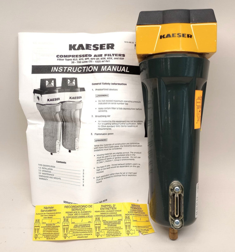 Kaeser KVF60 Vapor Absorber Filter KVF-60 250 PSIG Replacement Element VF-60