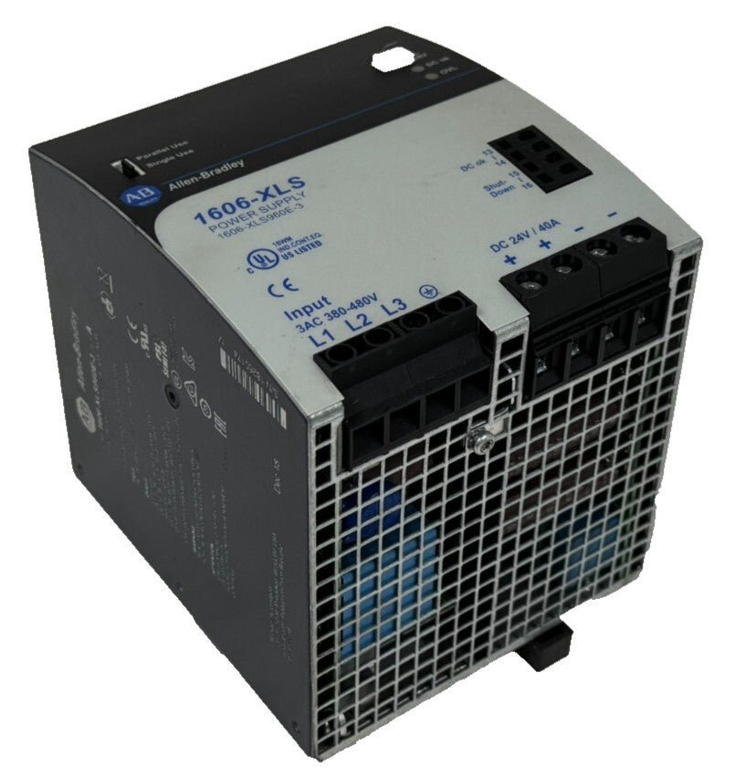 ALLEN BRADLEY 1606-XLS960E-3 POWER SUPPLY SER. A 3PH 24V 40A 960W PRE-OWNED USED