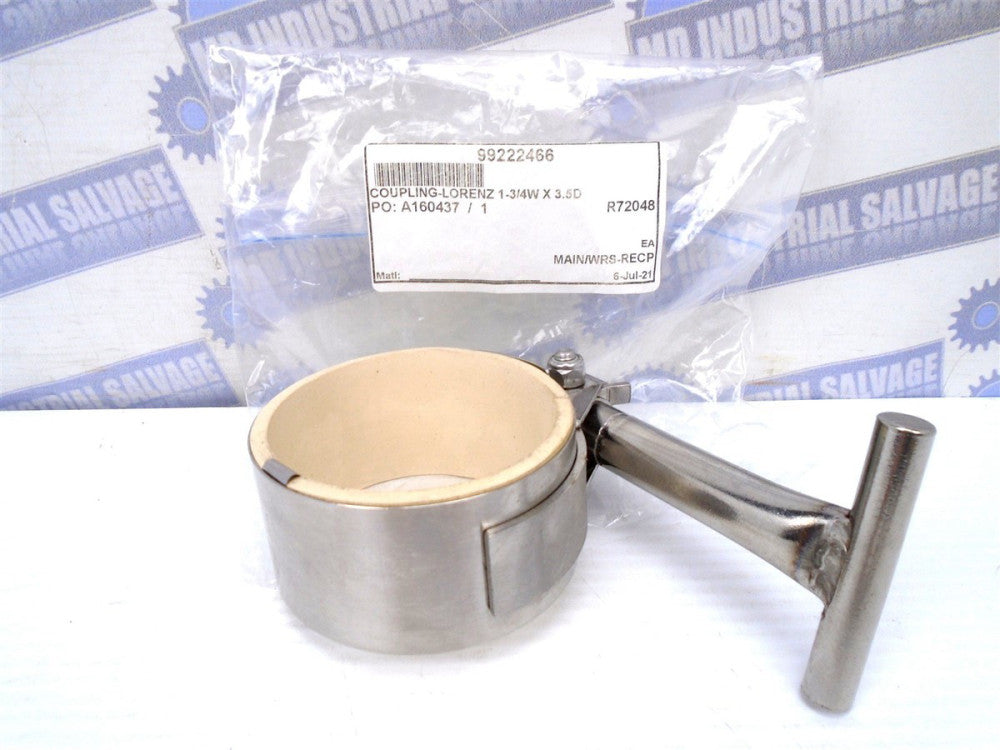 LORENZ - 99222466 - COUPLING C35 35S 304SS NITRILE GASKET 3.5" x 1.75" (NEW)