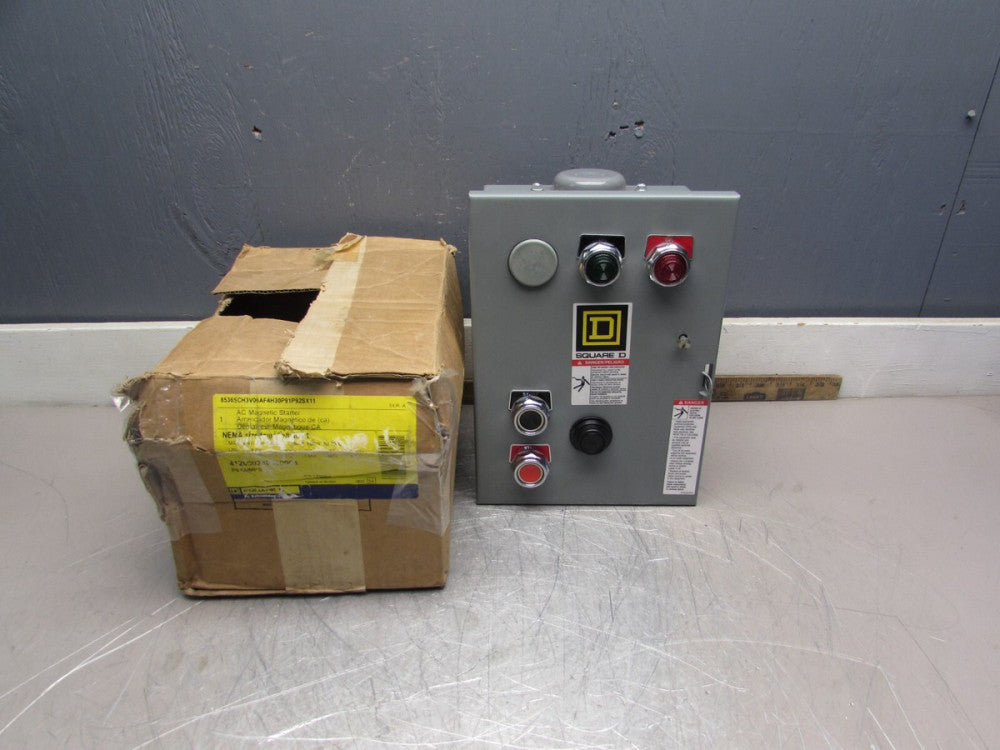 SQUARE D 8536SCH3V06AF4H30P91P92SX11, SIZE-1 COMBINATION STARTER,600V/10hp ,NIB!