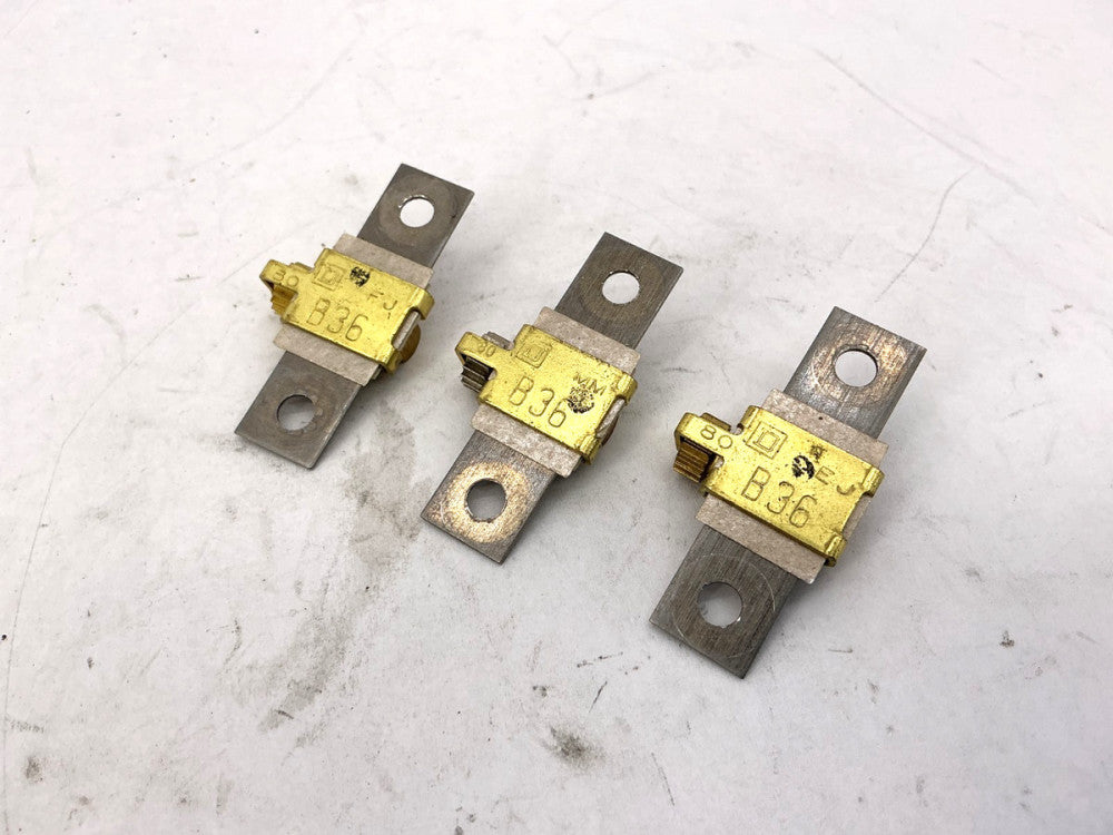 Lot of 3 Square D B36 Overload Relay Terminal Unit